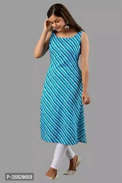 Trendy Crepe Striped Kurta for Women-thumb0