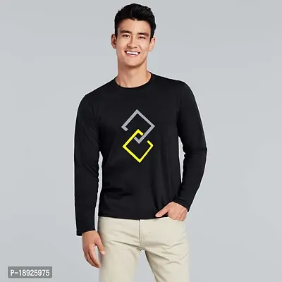 Stylish Men Cotton Blend Round Neck  Full Sleeve T Shirt-thumb0