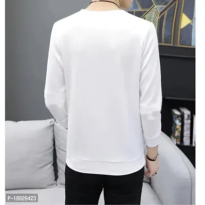 Stylish Men Cotton Blend Round Neck  Full Sleeve T Shirt-thumb2