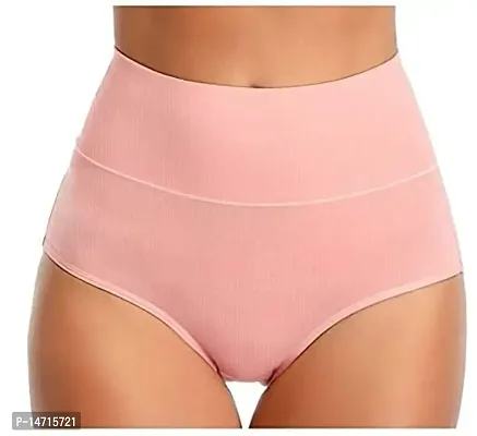 Women Underwear Brief High Waisted Cotton Stretch Soft Full Coverage Panties  