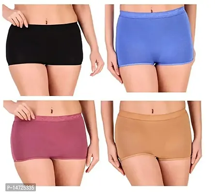 Buy SHAPERX Briefs for Women Sexy, Comfortable Women's Boy Shorts/Boxer for  Girls/Long Panty/Shot for Girls Packs of 4 Online In India At Discounted  Prices