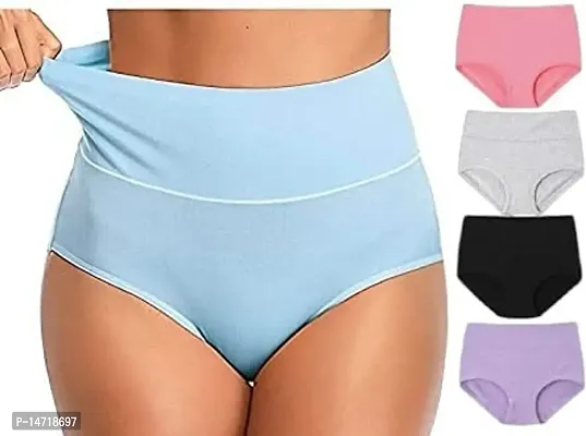 Buy SHAPERX Full Coverage High Waisted Stretch Briefs Soft Comfy