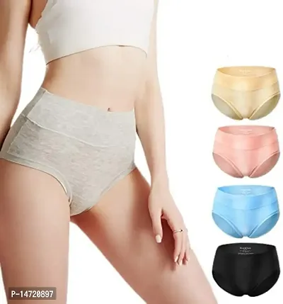Buy SHAPERX Women's Cotton Blend Stretchable Brief Underwear Full Coverage C -Section Recovery After Delivery Panties Combo Pack of 4 (XL) Multicolour  Online In India At Discounted Prices