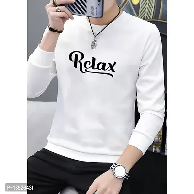 Stylish Men Cotton Blend Round Neck  Full Sleeve T Shirt-thumb0