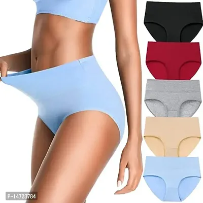 Buy SHAPERX Women Cotton High Rise Hipster Panty Underwear Everyday Briefs,  Multicolor Pack of 4 Assorted Colour Online In India At Discounted Prices