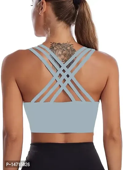 Buy SHAPERX Strappy Sports Bra for Women, Yoga Bra, Padded Medium Support  Running Bras Workout Bras Athletic Bras Online In India At Discounted Prices