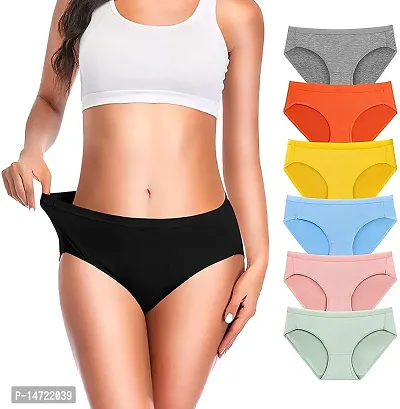 Buy SHAPERX Women's Tag Free Cotton Bikini Panties Combo Pack of 6