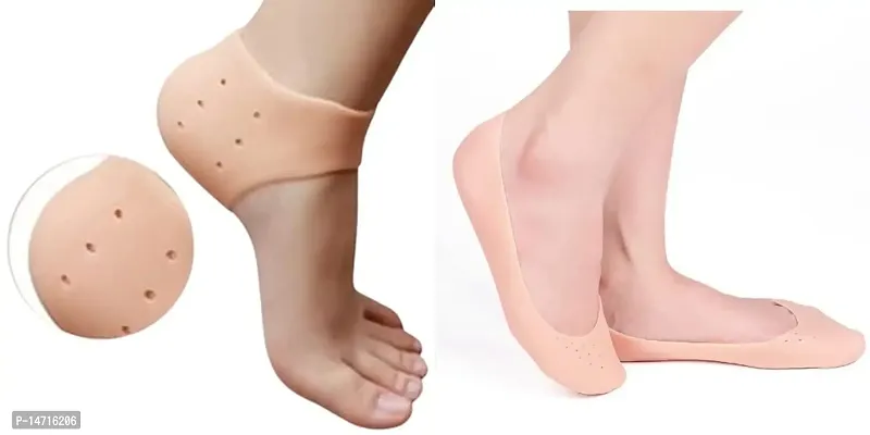 2 Pairs Moisturizing Socks, Gel Socks Soft Moisturizing Gel Socks