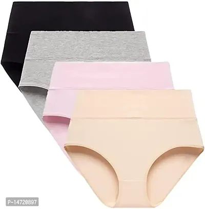 Buy SHAPERX Women's Cotton Blend Stretchable Brief Underwear Full Coverage  C-Section Recovery After Delivery Panties Combo Pack of 4 (XL) Multicolour  Online In India At Discounted Prices