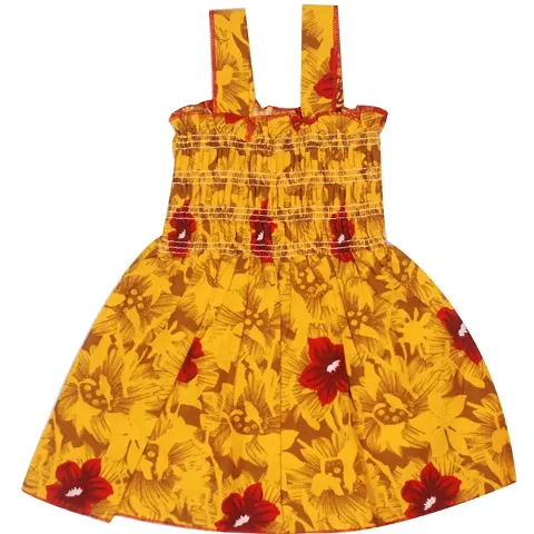 Baby Girls Cotton Knee Length A-Line Frock