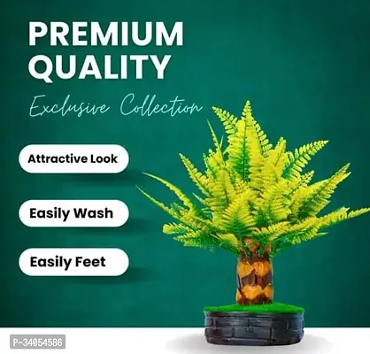 Artificial Fern Plant with a Natural Looks in Pot for Table top in Home  Office Decoration-thumb2