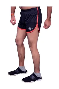 G5AH Black Color NS Lycra Running Shorts for Men-thumb1