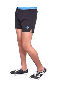 G5AH Black Color NS Lycra Running Shorts for Men-thumb1