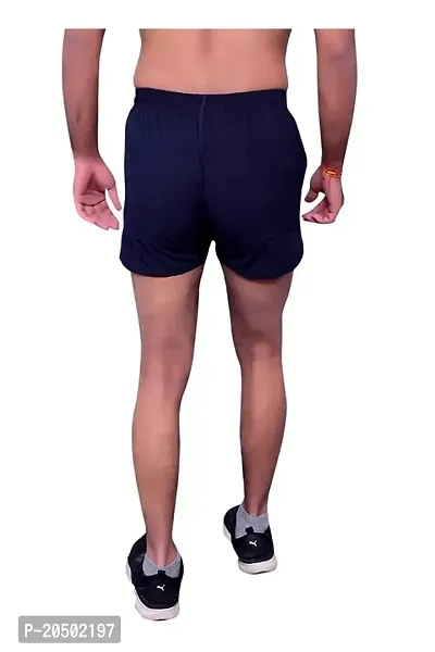 G5AH Black Color NS Lycra Running Shorts for Men-thumb3