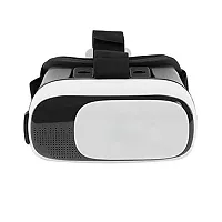 Gintl Virtual Reality Headset Glasses Anti-Radiation Adjustable Screen Headband Virtual Reality Box Compatible with Any Phone 2K Anti-Blue Lenses Adjustable Black/White-thumb1