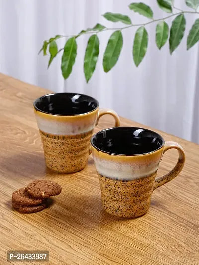 Ceramic Chai Cups Cum Coffee Mugs Set Of 2-thumb0