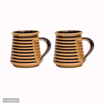 Tea Cup Ceramic Coffee Mug 260 Ml, Pack Of 2