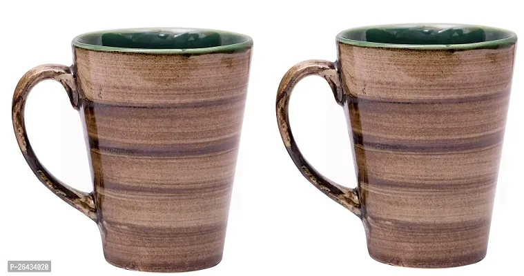 Tea Cup Ceramic Coffee Mug 260 Ml, Pack Of 2