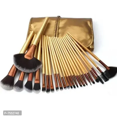 24 Pcs Professional Golden Makeup Brush