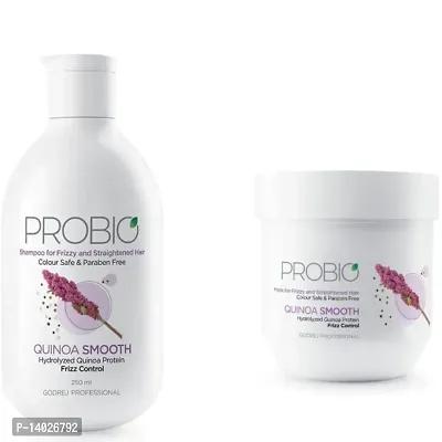 Godrejj Prrofessional Probio Quinoa Smooth Shampoo 250ml + Mask 200g