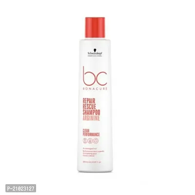 Schwarzkopf Professional Bc Ph4.5 Color Freeze  Professional Bc Peptide Repair Rescue Micellar Shampoo, Red, 250 Ml-thumb0