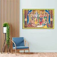 Ram Darbar Wallpaper Festive Season Wallpaper for Wall Home/Living Room/Study Room/Dining Room/Office Space/Temple House Waterproof without Smale Glossy+Sparkle Shade Available (36X24inch)-thumb1