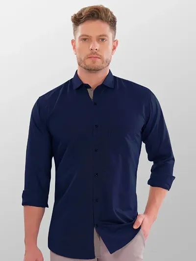 Solid Casual Shirts For Men