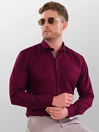 Classic Cotton Solid Casual Shirt for Men-thumb2