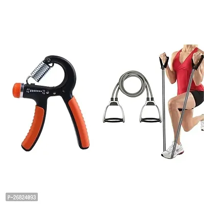 Vendere Combo Adjustable Hand Grip Strengthener And Toning Tube-thumb0