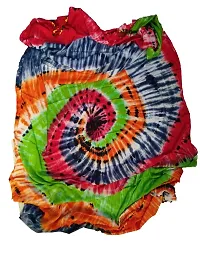 Kkrish Rayon Cotton Bandhej Bandhni Dupata Stole With Samosa Laces For Women (Popati)-thumb1