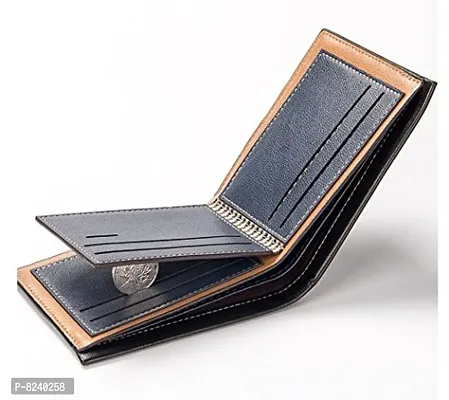 Baellerry PU Wallet for Men Stylish Purse Card Holder for Cash Coin Dark Brown-thumb5