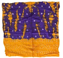 Krish Women's Cotton Bandhej Dupatta Stole (Blue Yellow, Free Size) - Multicolor-thumb1