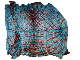 Kkrish Rayon Cotton Bandhej Bandhni Dupata Stole With Samosa Laces For Women (Sky)-thumb2