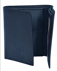Kkrish PU Leather Wallet 3FOLD Button (Black)-thumb1