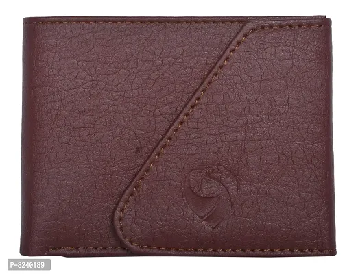 Kkrish PU Leather Wallet with Flap Closure and Coin Pocket. (Coffee)-thumb0
