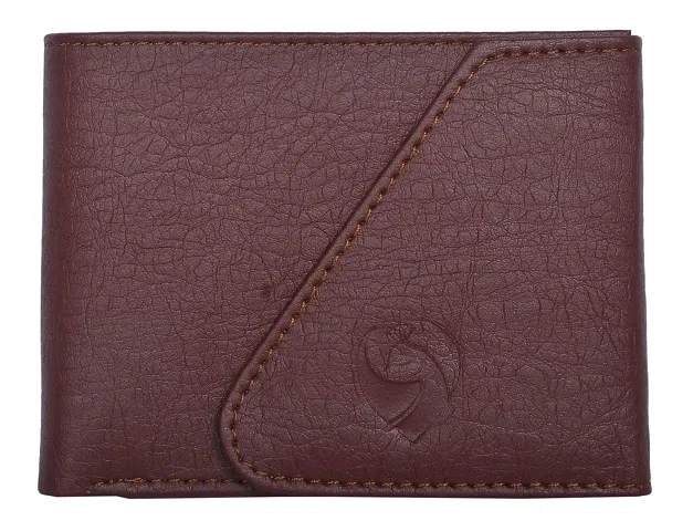 Kkrish PU Leather Wallet with Flap Closure and Coin Pocket.