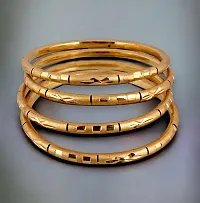 Trendy Gold Plated Traditional Ethnic Bangles Set of 4-thumb2