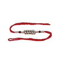 Lucky jewellery Rakhi 18 K Gold Plated Rakhe Boho Collection Rakshabandan Rakhee Bracelet for Bro/Brother/Bhaiya/Bhai/Bhabhi Rakshasutra (65-WZR1-1200-1)-thumb1