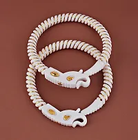 Designer Pair of Bengali Bangle in White Color Traditional Ethnic Set of 2-thumb1