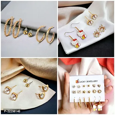 9 Pairs Combo Set Of Earring-thumb3