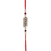 Lucky jewellery Rakhi 18 K Gold Plated Rakhe Boho Collection Rakshabandan Rakhee Bracelet for Bro/Brother/Bhaiya/Bhai/Bhabhi Rakshasutra (65-WZR1-1200-1)-thumb2