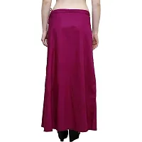 Chalcy Women's Cotton Inskirt Saree Petticoats (Magenta Colour)(Free Size)-thumb4