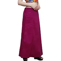 Chalcy Women's Cotton Inskirt Saree Petticoats (Magenta Colour)(Free Size)-thumb2