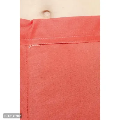 Chalcy Women's Cotton Inskirt Saree Petticoats (Peach Colour)(Free Size)-thumb5