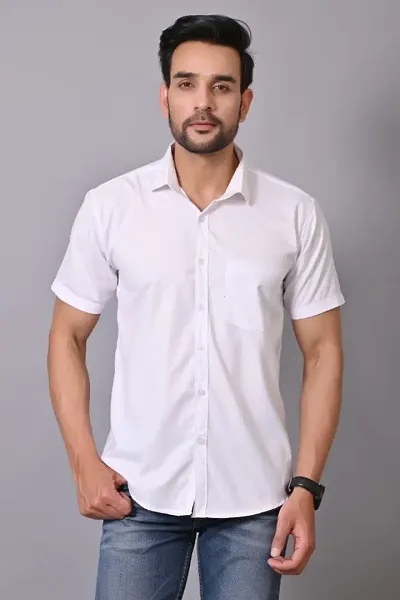 Stylish Linen Solid Casual Shirts