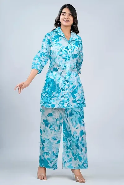 indo western co-order kurta sets Rayon