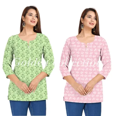 Beautiful Short Kurta For Women Pack of 2