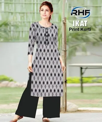 Stylish Cotton Printed Kurta Bottom Set