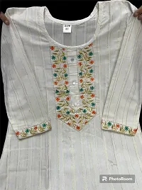 Beautiful Cotton Embroidered Stitched Kurta for Women-thumb2
