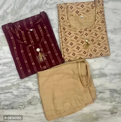 Cotton  2 Kurta  with 1 pant sent for women-thumb0